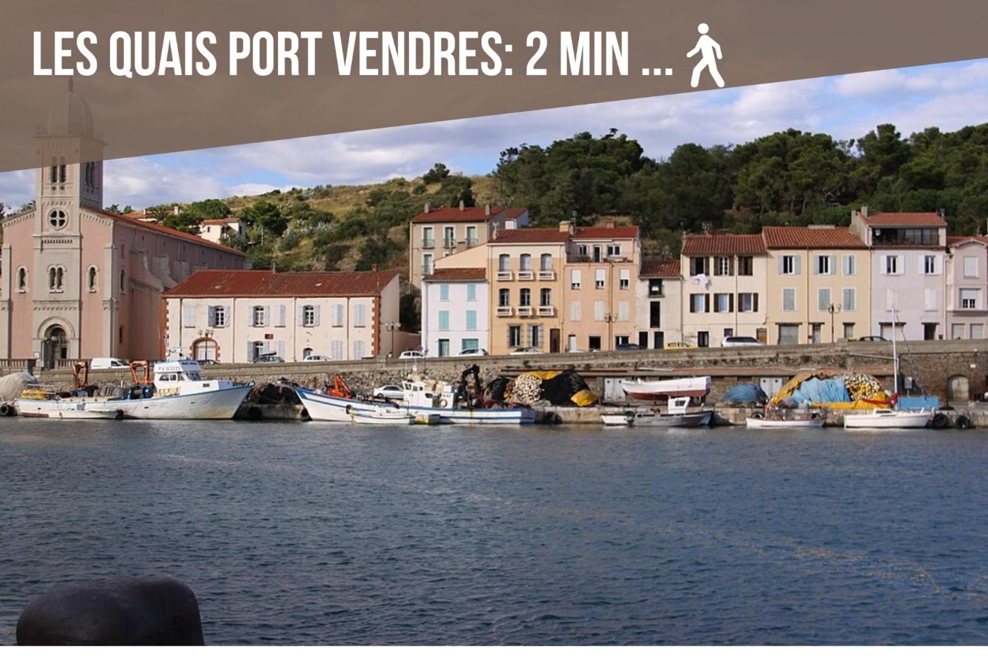 L'Escapade, Port A 200M, Climatisation Et Balcon Apartment Port Vendres Luaran gambar